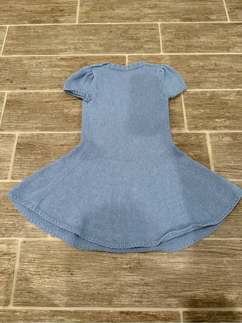 Ralph Lauren blue knit dress American flag intarsia